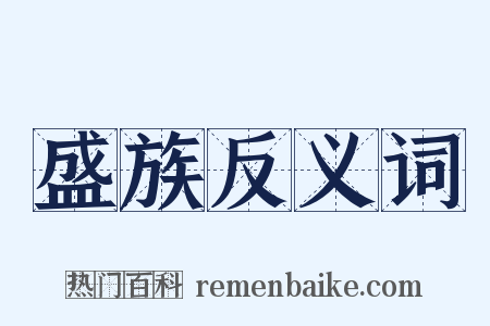 盛族反义词是什么意思的图片